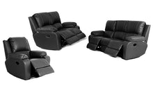 Load image into Gallery viewer, Calgan | Lyla | 6 Piece 3,2,1 - 5 Action Recliner Lounge Suite | Genuine Leather (full / uppers)
