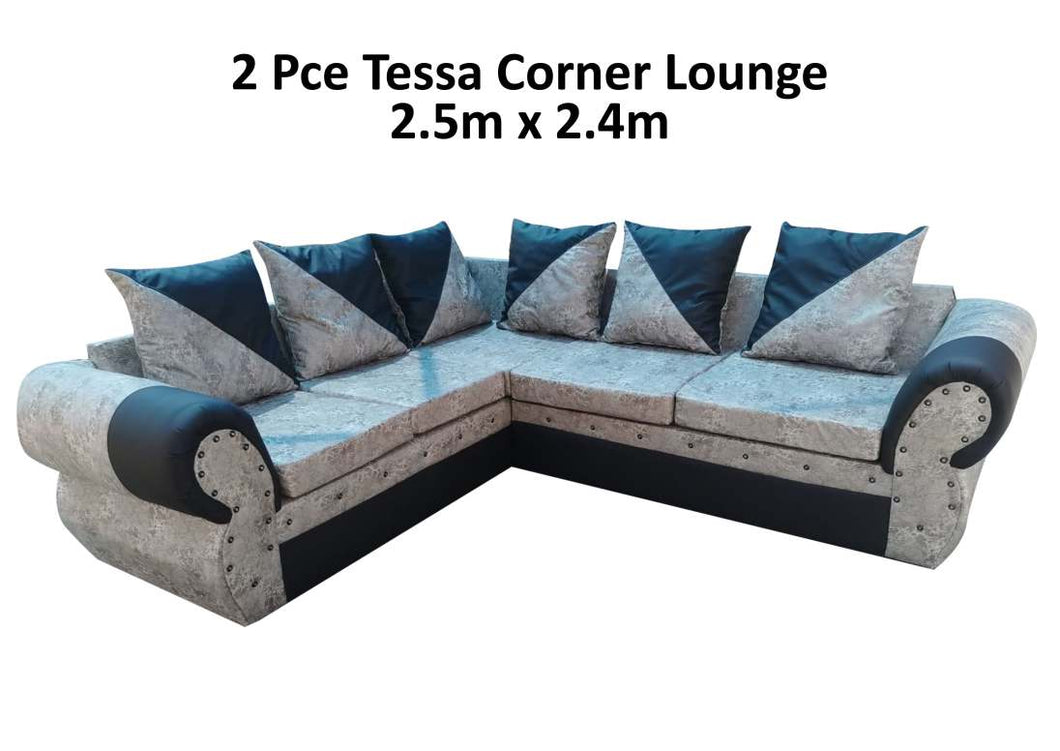 WinFurn | 2 Piece Tessa Corner (2.4m  x 2.5m)