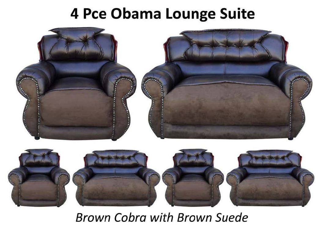 WinFurn | 4 Piece Obama Lounge Suite
