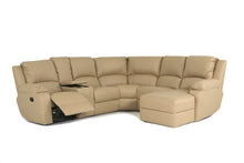 Load image into Gallery viewer, Calgan | Lyla | 6 Piece corner Lounge Suite 1 act with Console and Chaise | PU Leather

