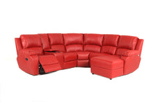 Load image into Gallery viewer, Calgan | Lyla | 6 Piece corner Lounge Suite 1 act with Console and Chaise | PU Leather
