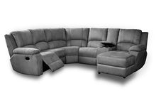 Load image into Gallery viewer, Calgan | Lyla | 6 Piece Corner Lounge Suite 1 act with Console And Chaise | Suede
