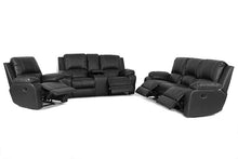 Load image into Gallery viewer, Calgan | Lyla | 6 Piece 3,2,1 - 3 Action Lounge Suite with Console | Genuine Leather (full / uppers)
