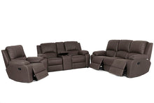 Load image into Gallery viewer, Calgan | Lyla | 6 Piece 3,2,1 - 3 Action Recliner Lounge Suite with Console | Suede
