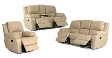 Load image into Gallery viewer, Calgan | Lyla | 6 Piece 3,2,1 - 5 Action Recliner Lounge Suite With Console | PU Leather
