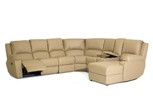 Load image into Gallery viewer, Calgan | Lyla | 7 Piece Corner Lounge Suite With Console and Chaise | PU Leather
