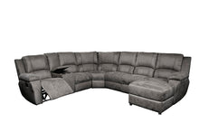 Load image into Gallery viewer, Calgan | Lyla | 7 Piece Corner Lounge Suite with Console and Chaise | Suede
